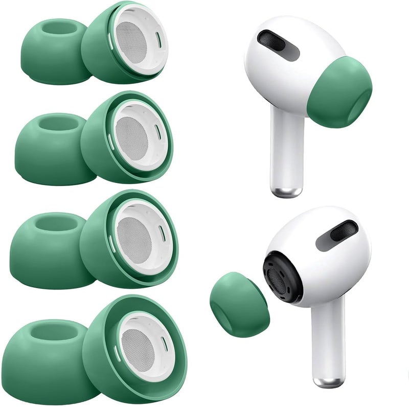 Vsagier 4 Pairs Replacement Ear Tips for AirPods Pro and AirPods Pro 2 with Noise Reduction Hole, Non-Slip Soft Silicone Ear Tips for AirPods Pro and Fit in The Charging Case(XS/S/M/L) - Image 1